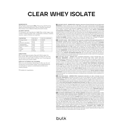 Clear Whey Isolate sabor Pink Lemonade en formato de 500g para batidos 6