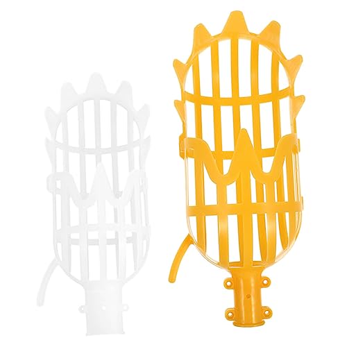 TOYANDONA 2pezzi Raccoglitrice di Frutta Cestino da Giardinaggio Attrezzo Agricolo in Pp di Dispositivo per Raccogliere Mele Pere Arance Kiwi Limoni Castagne senza Scala