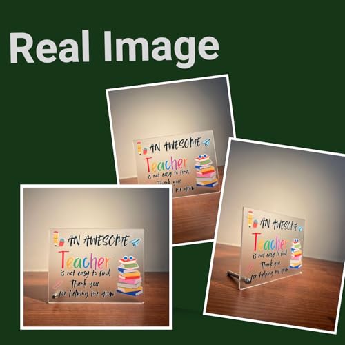 Teacher Day Gifts – Frosted Acrylic Plaque with Nut Stand by tinydabba - 2