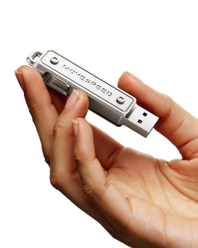 MOVE SPEED 128GB Memory Stick, 130 MB/s Thumb Drive with Type-C + USB 3.2 Dual Port, High Speed Pendrive Compatible with 3.1/3.0/2.0 for iPhone 16/15 Series, Android, MacBook/Pro/Air(1 Pack)