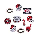 LUIFEL Design for Bulldogs DIY Shoe Decoration Charms 10 Pack for Unisex-Adult Teens