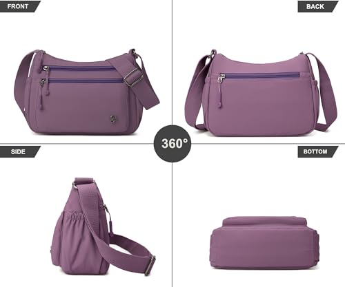Image of Pealwel Casual Crossbody Bag with Anti Theft Pocket - Women Lightweight Water-Resistant Purse Bag
