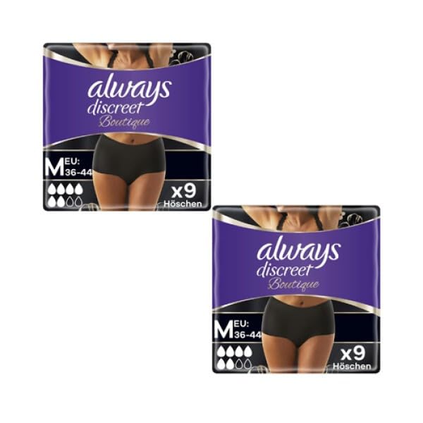 Culottes incontinence Always Discreet Boutique anti-odeur et fuites