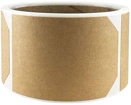 Natural Kraft Blank Gift Tags Holiday Present Stickers 2 x 3 Inch 100 Total Labels