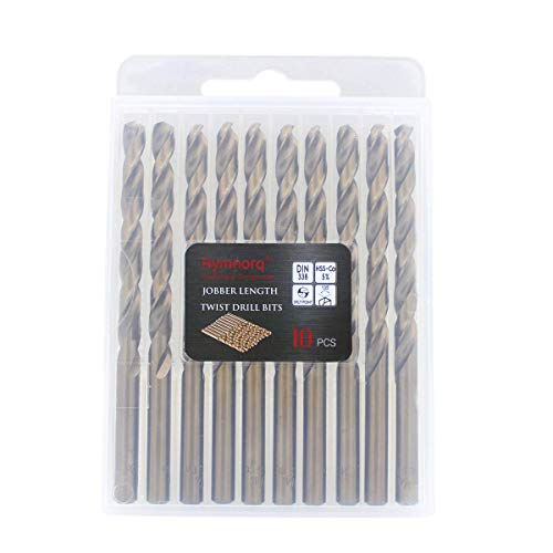 Hymnorq 4.2Mm Metric M35 Cobalt Steel Extremely Heat Resistant Twist Drill Bit Set Of 10Pcs With Straight Shank To Cut Through Stainless Steel Cast Iron And Other Hard Metals #TOP5