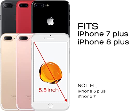 Ulak Compatible With Iphone 8 Plus Case, Iphone 7 Plus Wallet Case For Women, Pu Leather Wallet Case With Card Holders Kickstand Protective Flip Cover For Iphone 7 Plus/8 Plus 5.5 Inch, Floral #TOP4