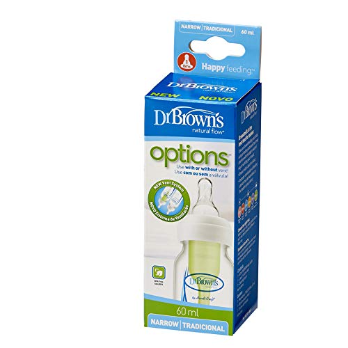 Mamadeira 60 ml Option Tradicional, Dr Browns,Transparente