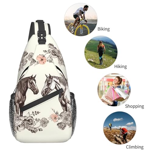 Small Sling Bag Sling Backpack for Women Men Chest Bag miniatura 6