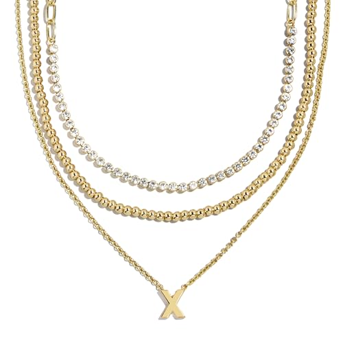 BaubleBar Kenna Pre-Layered Initial Necklace