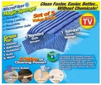 Microfiber Magic Sponge 5 Piece Pack