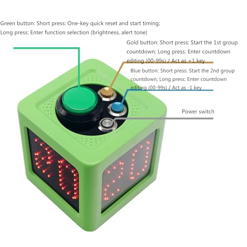 Go Clock compte à rebours avancé sur 4 côtés pour jeu de Go