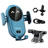 [Protección múltiple]: este soporte para teléfono móvil de carga inalámbrica para automóvil tiene múltiples funciones de protección, como protección contra sobrecarga, protección contra sobrecalentamiento, protección electromagnética, protección contra cortocircuitos, etc., bobinas grandes mejoradas, condensadores de alta calidad y chips duales inteligentes que pueden estabilizarse y rápido para que su teléfono se cargue.
