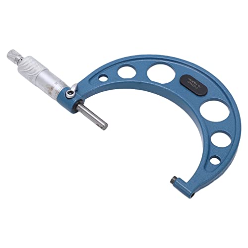 Aramox Micrómetro, Calibre de Espesor de Superficie de Aleación, Calibrador Micrométrico, Herramienta de Medición Mecánica de 0,01 Mm con Dispositivo Limitador de Fuerza, Portátil para Inspectores