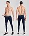 Moozava Compression Leggings for Men Football Pants Gym Workout Tights Softball Training Fitness Athletic Running Base Layer Navy XL