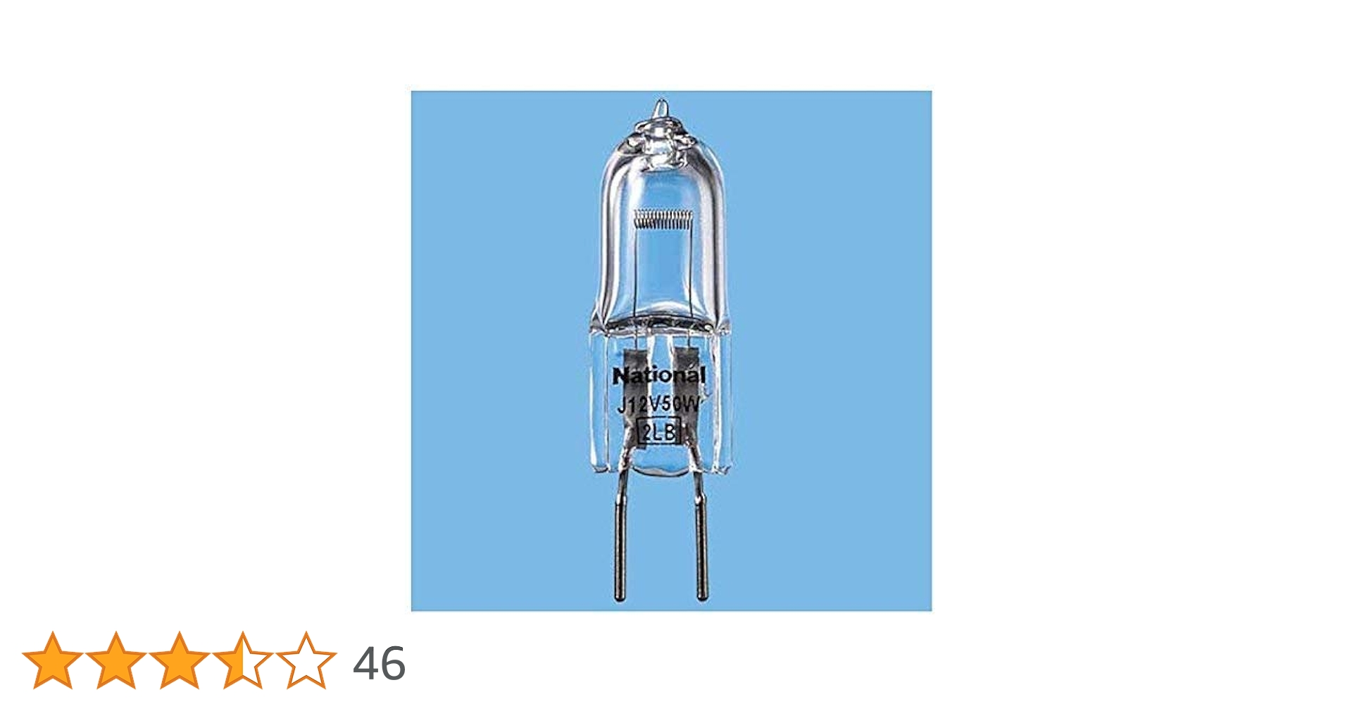 新品・未使用　パナソニック ダイクロハロゲンランプ 12V 50W 6個セット Amazon | パナソニック ハロゲンランプ 12V 50W形 G6.35口金