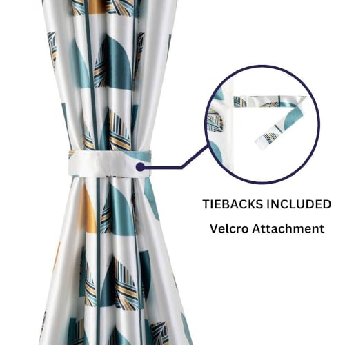 Image of Wakefit Window Curtains 5 feet Set of 1, Blocks Upto 70% of Light, Curtains 5 feet, Curtains for Window, Curtains for Living Room, Polyester Printed Curtains, Decoration Items for Home Decor (Alwin)