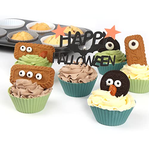 Foto von VEYLIN Muffinform Silikon, 24pcs Muffinförmchen, 4 Farben Silikon Muffinförmchen