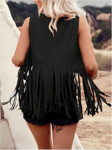 Chaleco de flecos para mujer ideal para completar el look boho chic vaquero 3