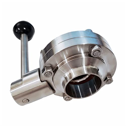 Vanne papillon sanitaire 38mm en acier inoxydable 304 pour brassage - 5