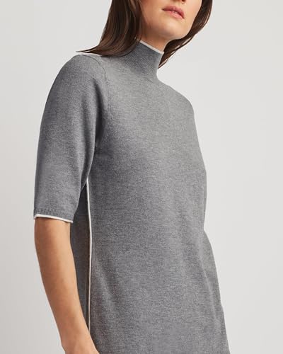 Image of Company Ellen Tracy Women's Women's Mock Neck Sweater, Carlee Elbow Sleeve Turtleneck Pullover Shirt Top