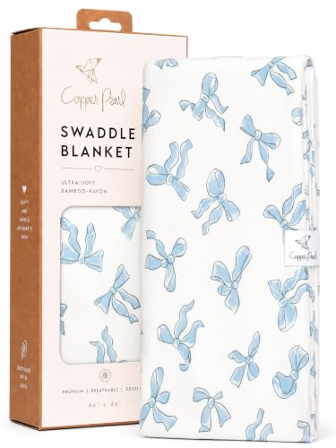 Image of Copper Pearl Swaddle Blankets for Newborns | Soft Stretchy Receiving Blankets for Boys and Girls | Large 46 x 46 Inch Baby Blankets | Lightweight and Breathable Swaddles | Daphne