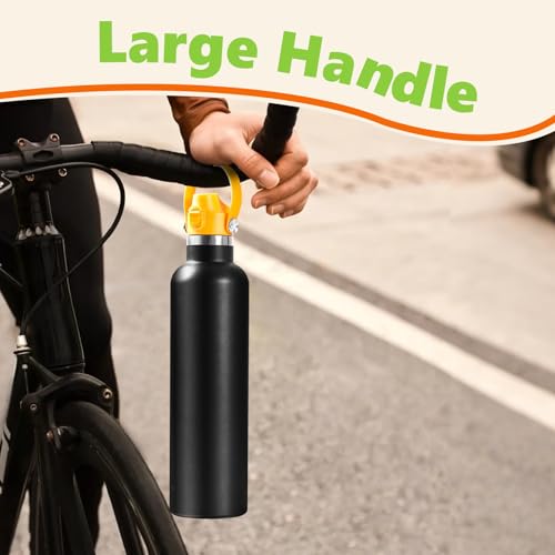 Image of EIPOSAU Auto Flip Lid for Hydro Flask Standard Mouth Bottle, Spout lid for HydroFlask Narrow Mouth Bottle, Replacement Lid with Button Lock