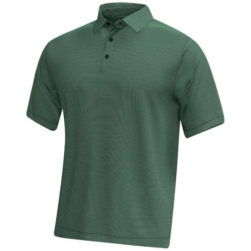 Under Armour New Men's Golf T2 Green Striped Polo Choose Size