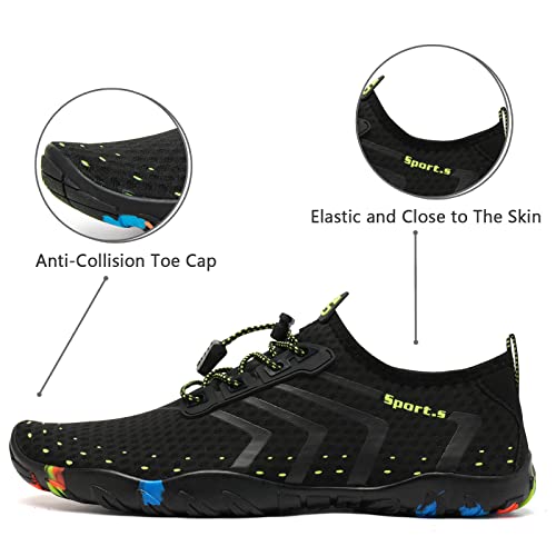 Image of WateLves Water Shoes Mens Womens Barefoot Beach Swim Shoes Quick-Dry Aqua Socks Pool Shoes for Surf Yoga Water Aerobics