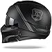 Scorpion NC Casco per Moto, Hombre, Negro/Gris, M
