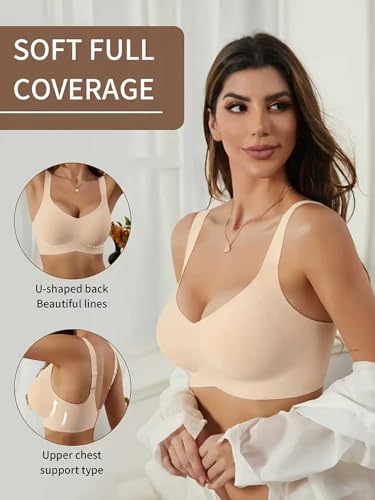 Image of Viola's Secret 6 Pack of Color Print T-Shirt Bras B Cup C Cup and D Cup