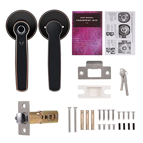 Serrure d'empreinte digitale biométrique blanche TTlock avec clé de secours - 3