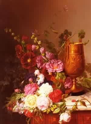 Peinture à l'huile haut de gamme Arranging The Bouquet Virginie de Sartorius