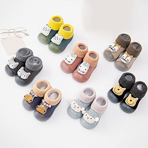 Winter Shoes for Infant Toddler Boys Girls Cartoon Prints Socks Shoes Baby Breathable Mesh Shoes with Rubber Sole3