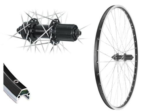 28 Zoll Hinterrad Cut19 Hohlkammerfelge schwarz 8,9,10 Fach V-Brake...