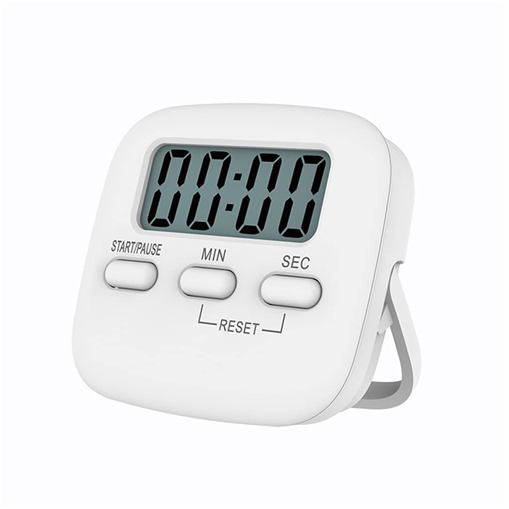 Temporizador de Cocina Digital LCD Grande con Cuenta Regresiva, cronómetro y Alarma con Soporte, práctico Reloj Despertador para cocinar.