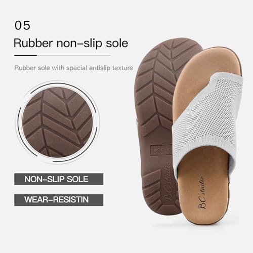 Image of BCSTUDIO Women Comfortable Orthopedic Flip Flops Sandals with Arch Support