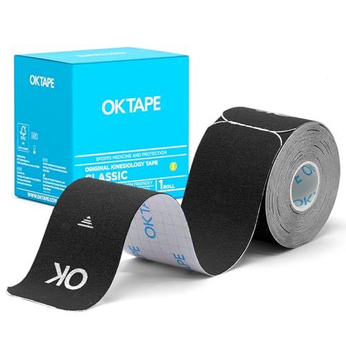 Image of OK TAPE Kinesiology Tape Precut Elastic Hypoallergenic, 20 Strips, 2 inchx16ft