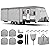 GOTRUTH Upgraded Travel Trailer Cover, Extra-Thick 800D Top Waterproof RV Cover Fits 26-28FT, Windproof Camper Cover with Tongue Jack Cover, Tire Covers, Zippered Doors