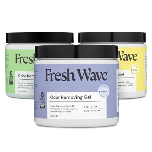 Fresh Wave Odor Removing Gels Bundle: (3) 15 oz. Gels - Lemon, Lavender, Original