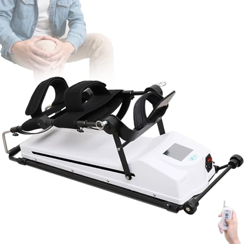 Atwynd Ejercitador de Tracción de Extremidades Inferioresy Estirador de Piernas Postfractura, Máquina CPM para Flexión y Extensión de Rodilla, Entrenador de Rehabilitación de Rodilla M-remotecontrol
