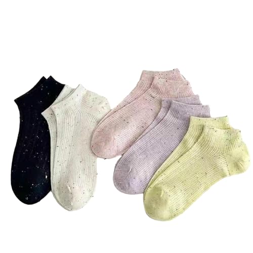 3 pairs - summer thin mesh breathable simple shallow boat socks
