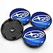 DYB Tappi per mozzo Ruota Neri di Ricambio da 4 Pezzi 60 mm Tappi per mozzo Ruota Tappi per mozzo Ruota per Subaru- Legacy LEVORG XV BRZ WR