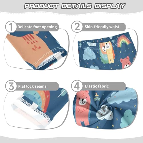 Toddler Girls Leggings Printed Yoga Pants Leggings Rainbow Bear for Kids3