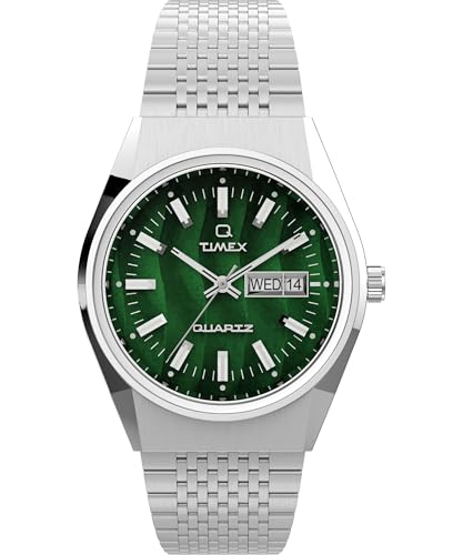 Timex 38 mm Q Timex Reissuet@RAC XeXX`[uXbgEHb` Vo[/O[/Vo[ TCY