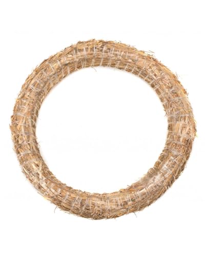 Glorex Corona de paja, 350 x 50 mm, color amarillo, para todas las ocasiones