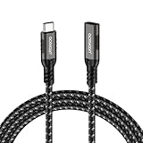 aceyoon USB C Verlängerung Kabel 1m, 240W PD Schnellladen 20Gbps USB C 3.2 Extender Stecker auf Buchse Kabel unterstützt 4K@60Hz Video für iPhone 17 16 15, für Samsung, für MacBook, Laptop, Monitor
