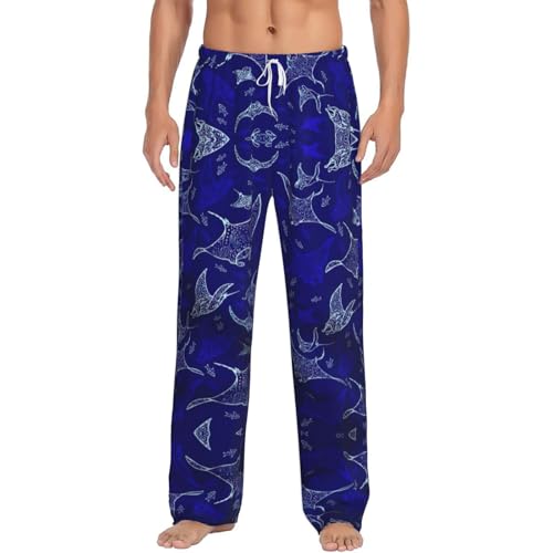 Pantalon de pyjama flanelle homme avec taille élastique et poches
