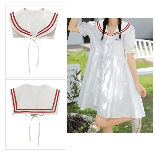 Sailor Collars Scarf for Women Top Fake Collar Necklaces Shawl wraps Match Sweater Shirt Dress2