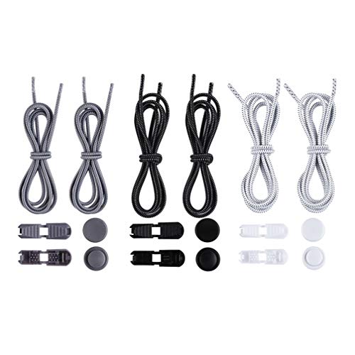 9 pares de cadarços elásticos para sapatos, sem amarrar, cordas, para sapatos, cordas, para tênis, b