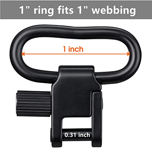 Image of VVAAGG Sling Swivel Mount 1 1.25 1.5 inch Two-Point Sling Attachment Clips